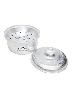 ARTC Pure Aluminium Basari Pot Mandi Biryani Aluminium Cooking Pot and Steam Pot Dia: 33cm Silver 33x15cm  - Image 5