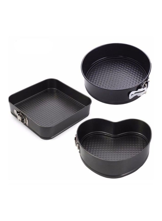 Generic 3-Piece Baking Pan Set Black 24x26x28cm  - Image 1