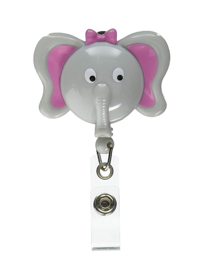 Prestige Medical Deluxe Retracteze Id Holder Elephant Grey - Image 1