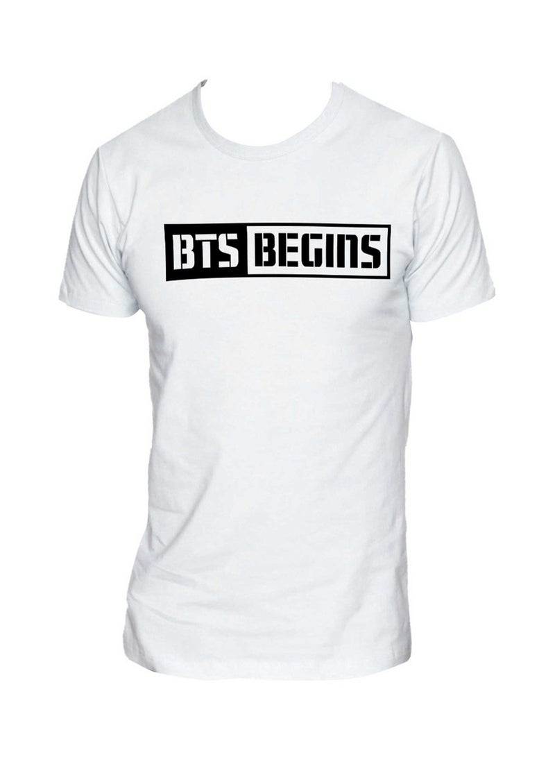 FMSTYLES BTS Begins Short Sleeve T-shirt White  - Image 2