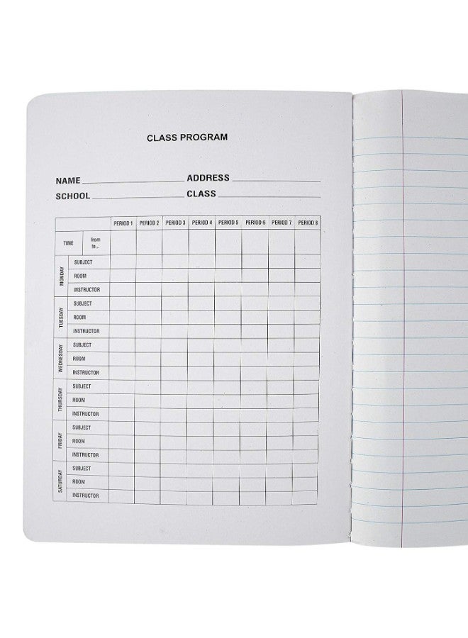 Emraw Pack Of 12 Marble Style Cover Composition Book Black - Image 2
