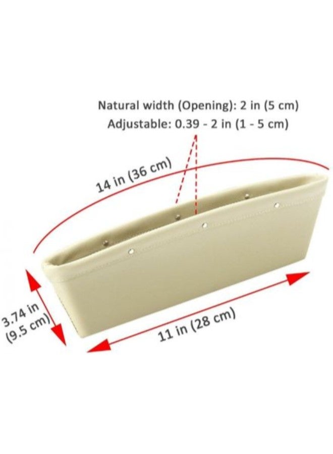 2-Piece Leather Car Seat Gap Filler - Image 2