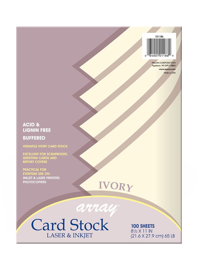 Array Card Stock 100 Sheet Pacon Card Stock - Image 1