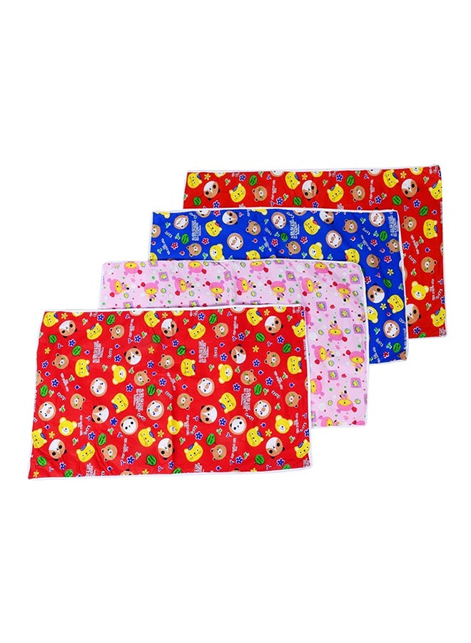 فاريتو قطعة قماش من قطعة واحدة من القطن والبلاستيك (عبوة من 4 قطع، لعمر 0-6 أشهر)