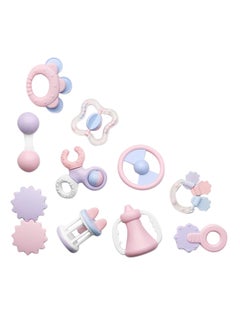 TEMI Deluxe 10 Piece Baby Rattle And Sensory Teether Play Set 