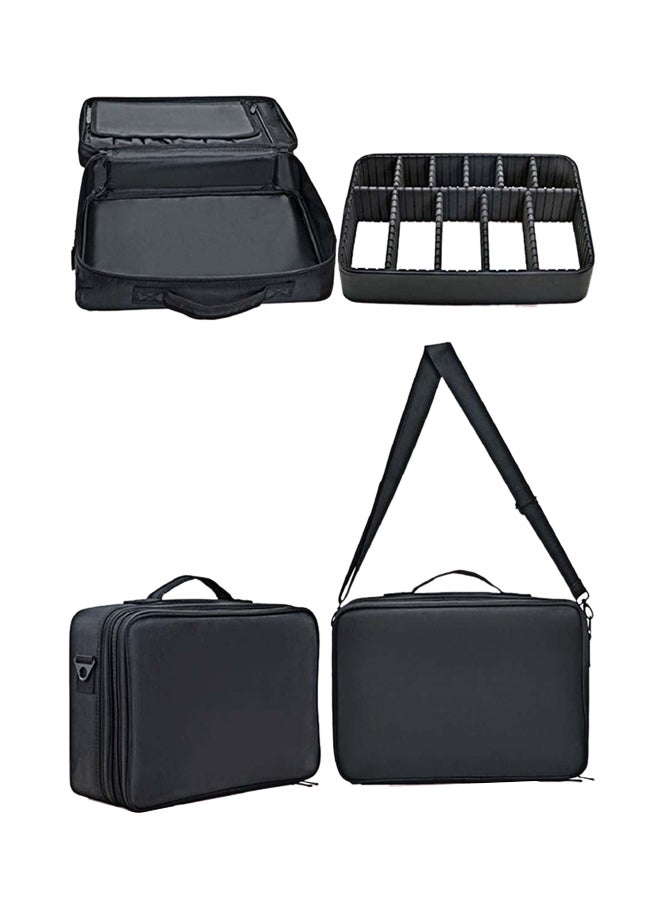 حقيبة لتنظيم عبوات المكياج أسود - Image 1