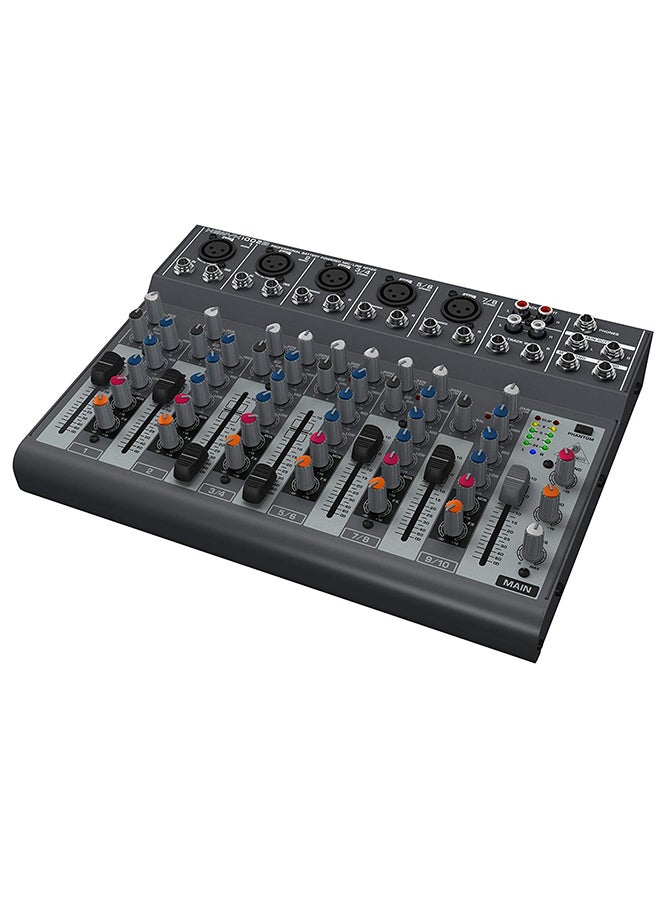 behringer - Premium 10-Input 2-Bus Mixer With Multi-FX Processor 1002B Grey/Red/Blue - Image 1