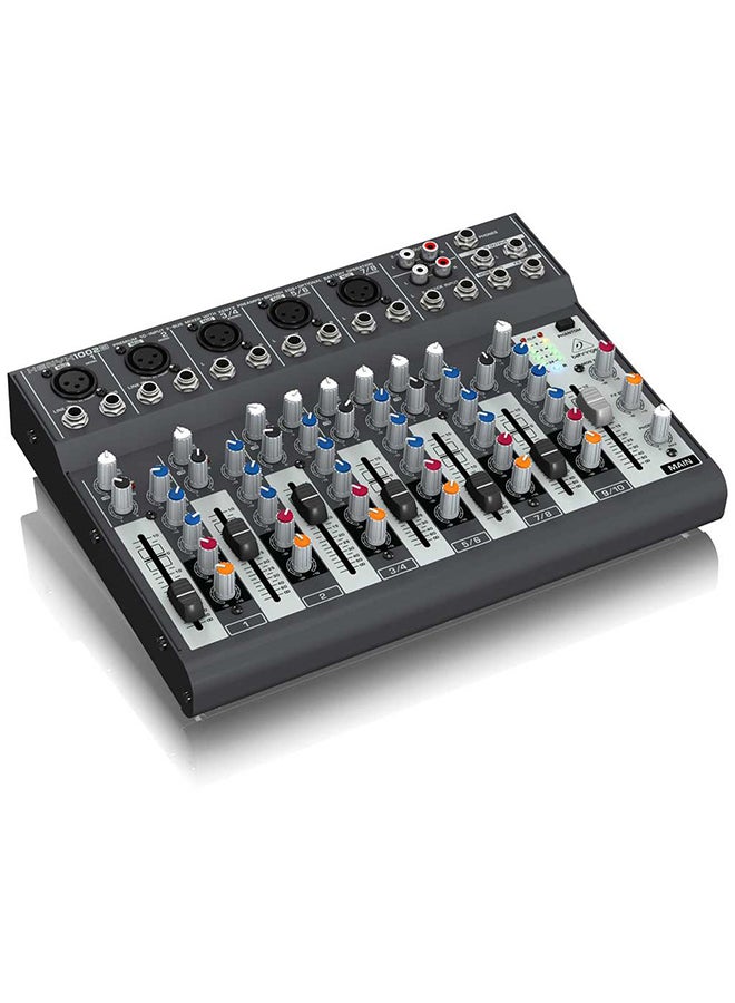 behringer - Premium 10-Input 2-Bus Mixer With Multi-FX Processor 1002B Grey/Red/Blue - Image 1