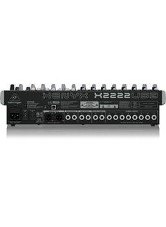 behringer Premium 22-Input 2/2-Bus Mixer With Multi-FX Processor X2222USB Grey/Red/Blue  - Image 3
