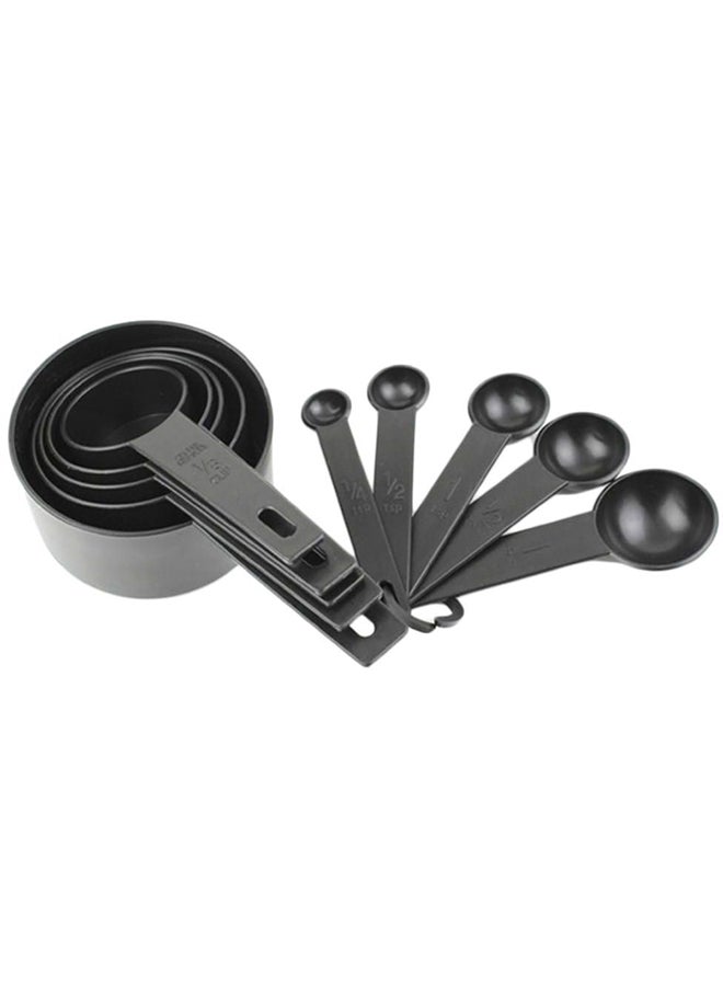 Treasures - 10-Piece Measuring Cup And Spoon Black - Image 1