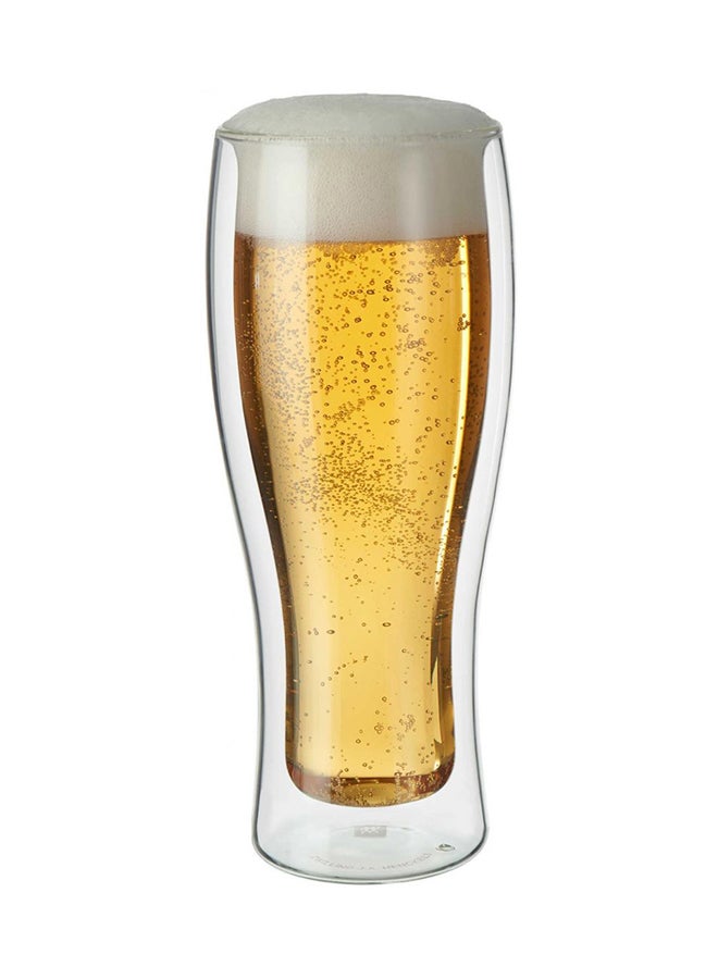 CRISTAL 2-Piece Double Wall Tumbler Set Clear 410ml - Image 2