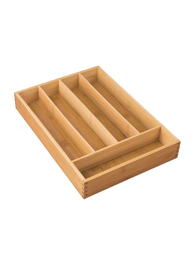 Bamboo Cutlery Tray and Drawer Organizer Brown 35.6 x 5.2 x 25.4centimeter - v1554220767/N22851740A_1