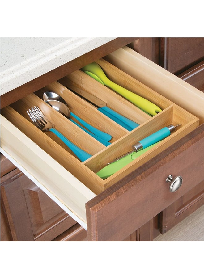 Bamboo Cutlery Tray and Drawer Organizer Brown 35.6 x 5.2 x 25.4centimeter - v1554220770/N22851740A_2