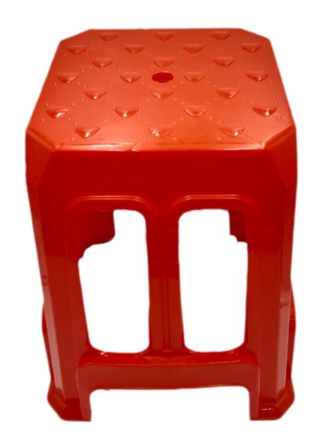 YULAN Plastic Stool Red 27x46x39cm