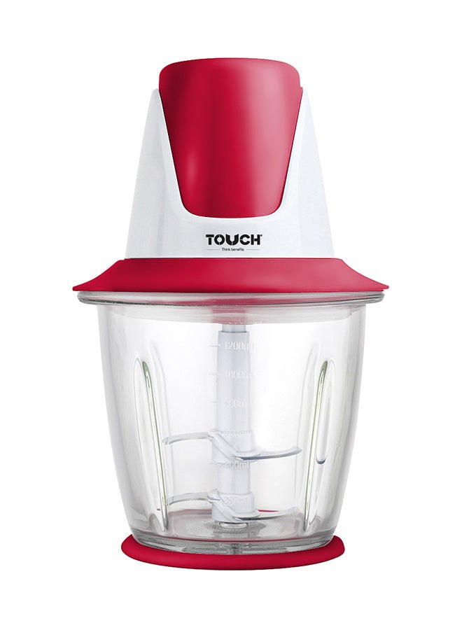 تاتش الزينوكي قطاعة كهربائية زجاجية 40531 أبيض/ أحمر/ صافي