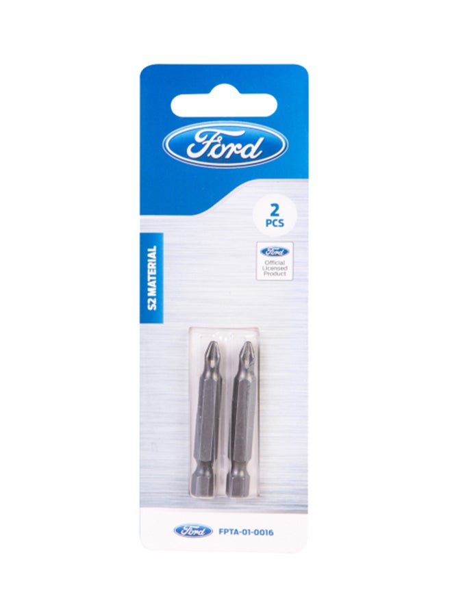 Ford Pack Of 2 Screw Driving Bits Silver - Image 1