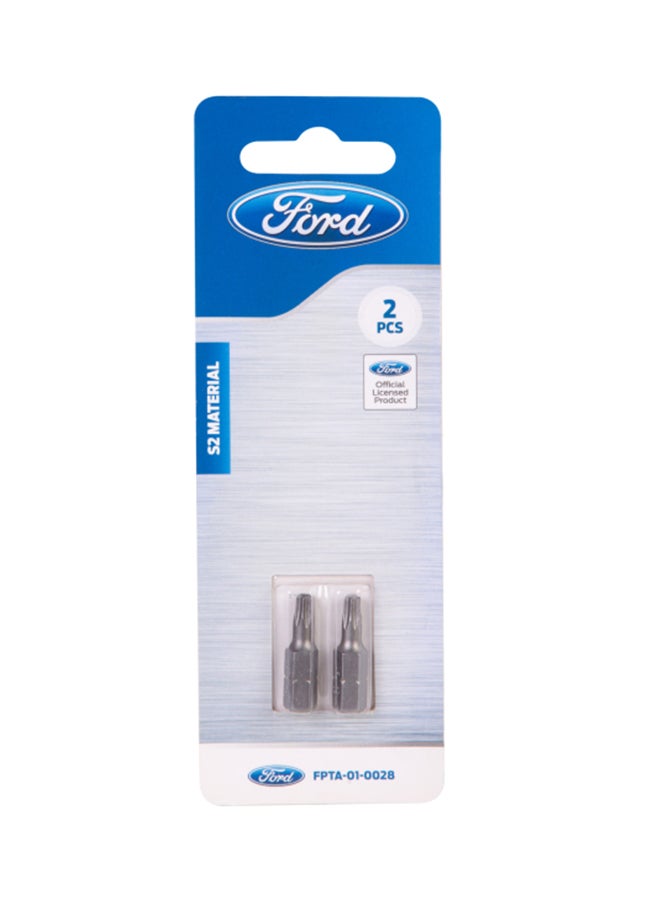 Ford Pack Of 2 Screw Driving Bits Silver - Image 1