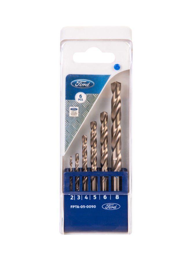 Ford 6-Piece HSS Drill Bits Brown - Image 1