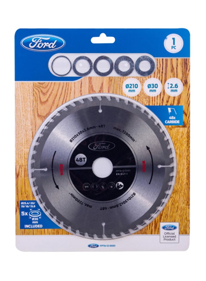 Ford Circular Saw Blade Grey 210 x 2.6mm