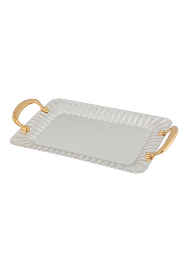 Alsaif Square Shape Tray Gold/Silver 