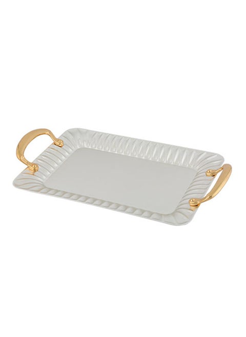 Square Shape Tray Gold/Silver