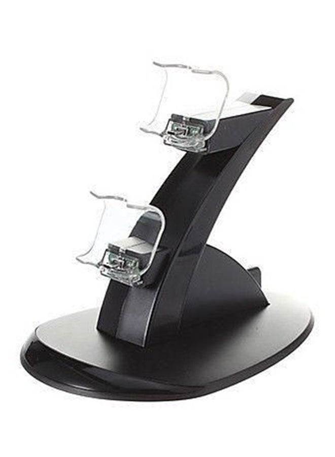 Dual Controller Charger Dock Station Black