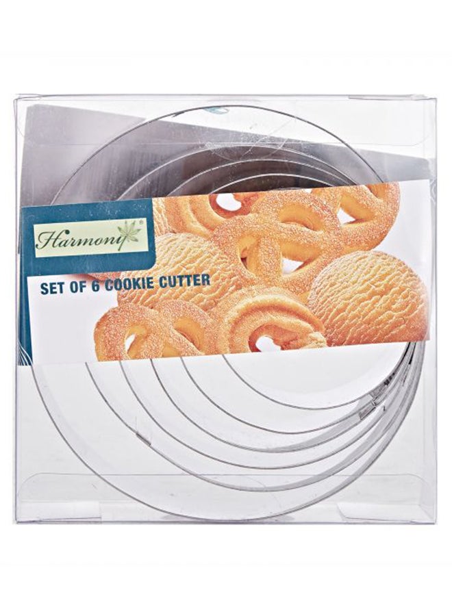 homes r us 6-Piece Harmony Cookie Cutter Silver - Image 2