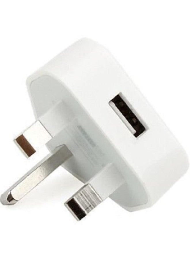 Generic - 3-Pin USB Adapter Plug White - Image 1