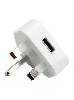 3-Pin USB Adapter Plug White
