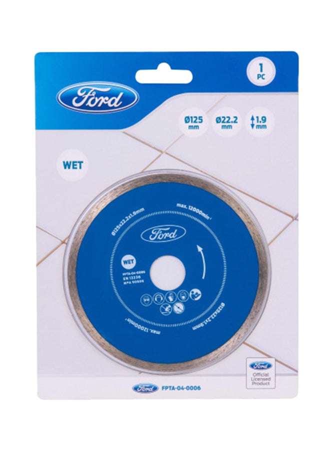 Ford Wet Diamond Disc Blue 125x22x1.9mm - Image 1