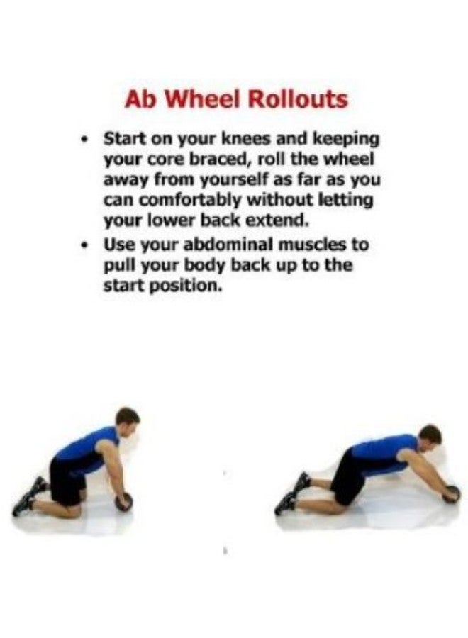 Ab Wheel Roller Abdominal Trainer With Knee Mat - Image 3