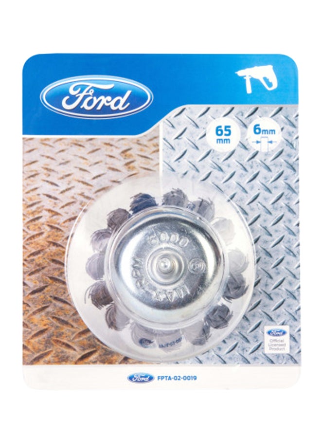Ford 65Mm Cup Brush Twisted Steel Silver 65mm