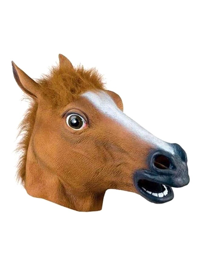 Generic Halloween Horse Head Latex Mask Costume Prop Toys 