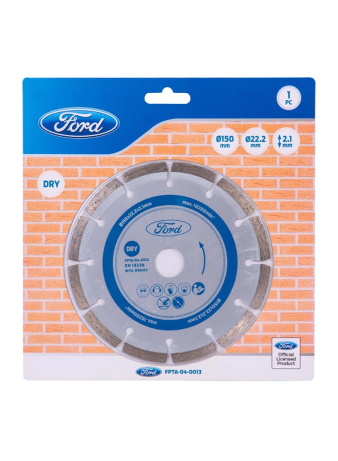 Ford Diamond Disc Silver/Blue - Image 1