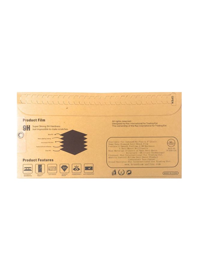 9 إتش لاصقة حماية الشاشة مطلية بطبقة من تقنية النانو لهاتف أبل آيفون 7 بلس و8 بلس - Image 2