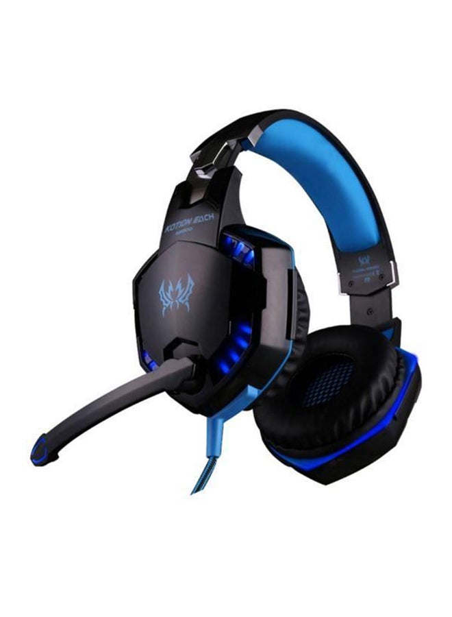 KOTION EACH Gaming Headset With Volume Control And Mic Blue - Image 4