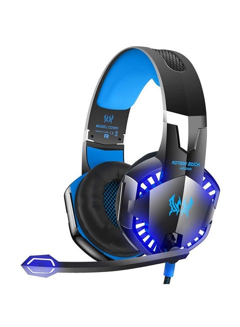 G2000 Game Wired Headphone With Microphone LED Light
