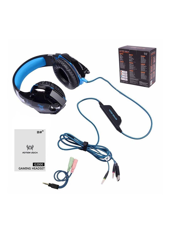 كوشن إيتش سماعة رأس G2000 للألعاب مزودة بميكروفون لجهاز الألعاب بلايستيشن 4/ جهاز الألعاب بلايستيشن 5/ إكس بوكس ون/ إكس بوكس سيريس إكس/ نينتندو سويتش/ الكمبيوتر - Image 5
