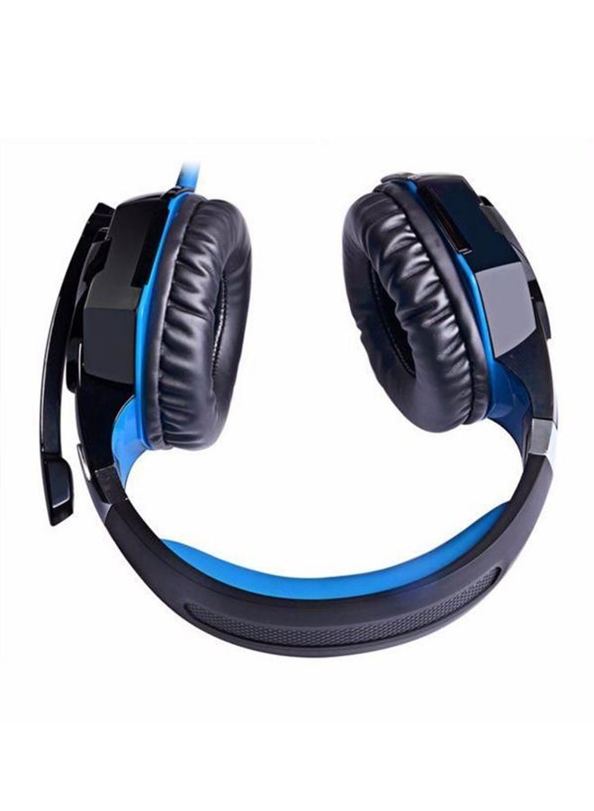 KOTION EACH Gaming Headset With Volume Control And Mic Blue - Image 2