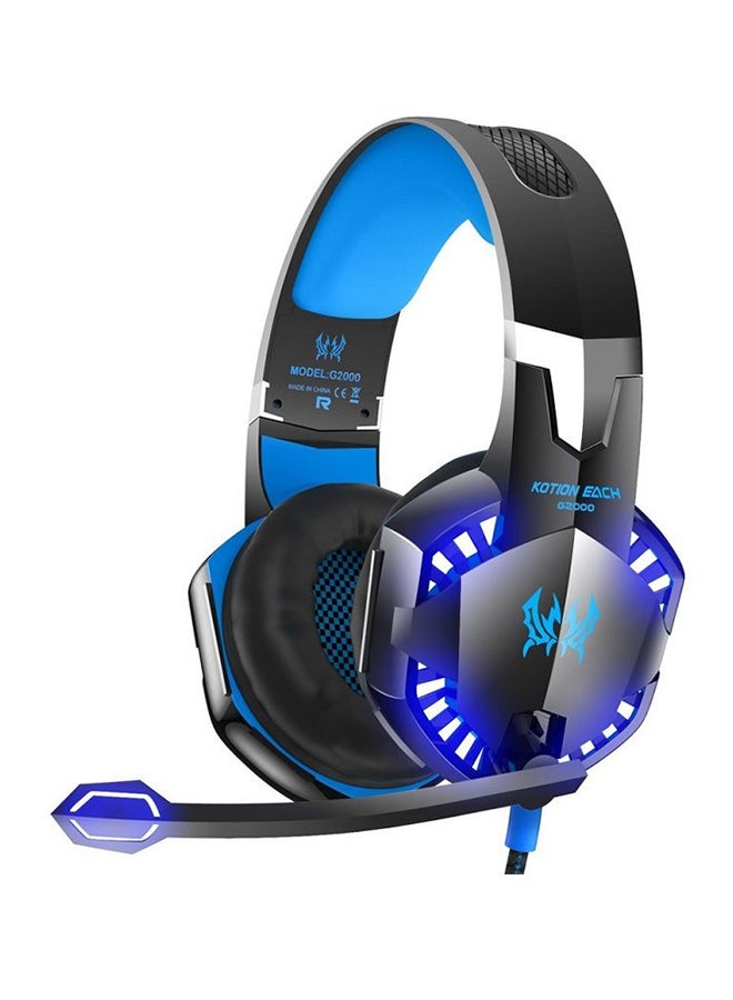 KOTION EACH Gaming Headphone With Mic Stereo Bass LED Light For PS4/PS5/XOne/XSeries/NSwitch/PC  - Image 1