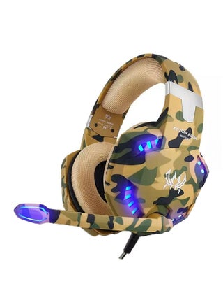 Gaming Headphone With Mic Stereo Bass LED Light Camouflage - v1554277539/N22849123A_1