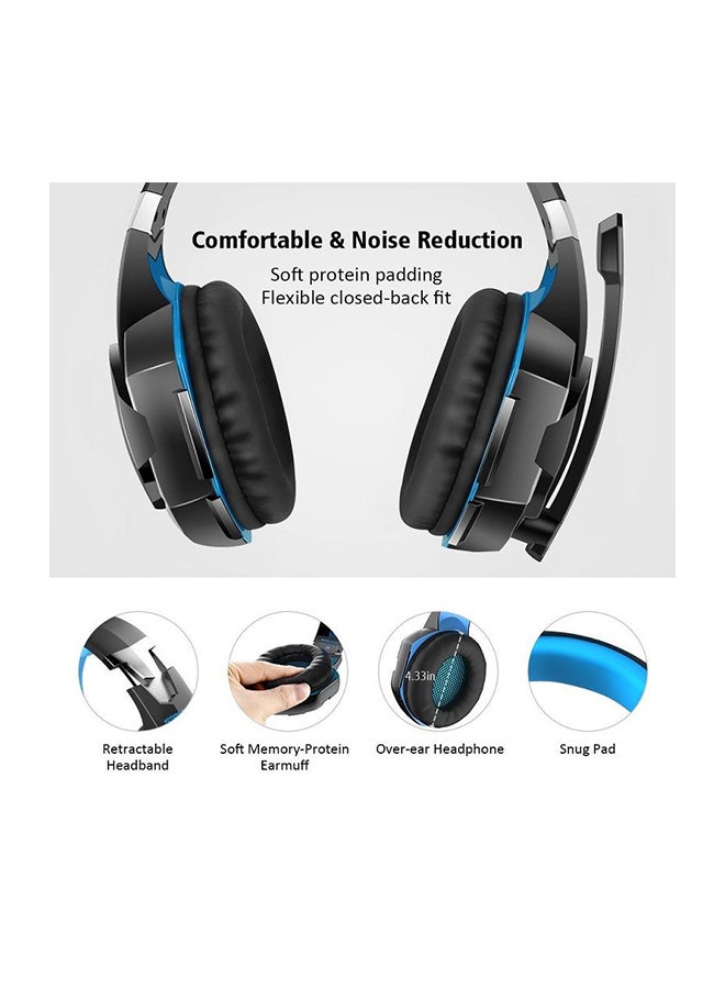 KOTION EACH G2000 Stereo Over-Ear Headband Mic Gaming Headset For PS4/PS5/XOne/XSeries/NSwitch/PC - Image 4