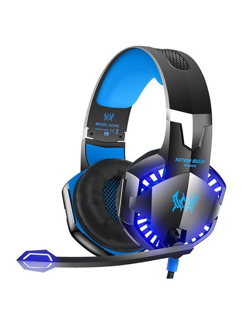 G2000 Game Wired Headphone With Microphone LED Light