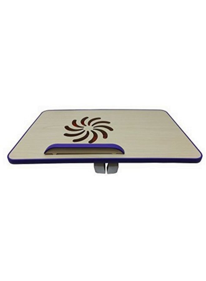 Generic Portable Foldable Laptop Desk With USB Cooling Fan Multicolour  - Image 2