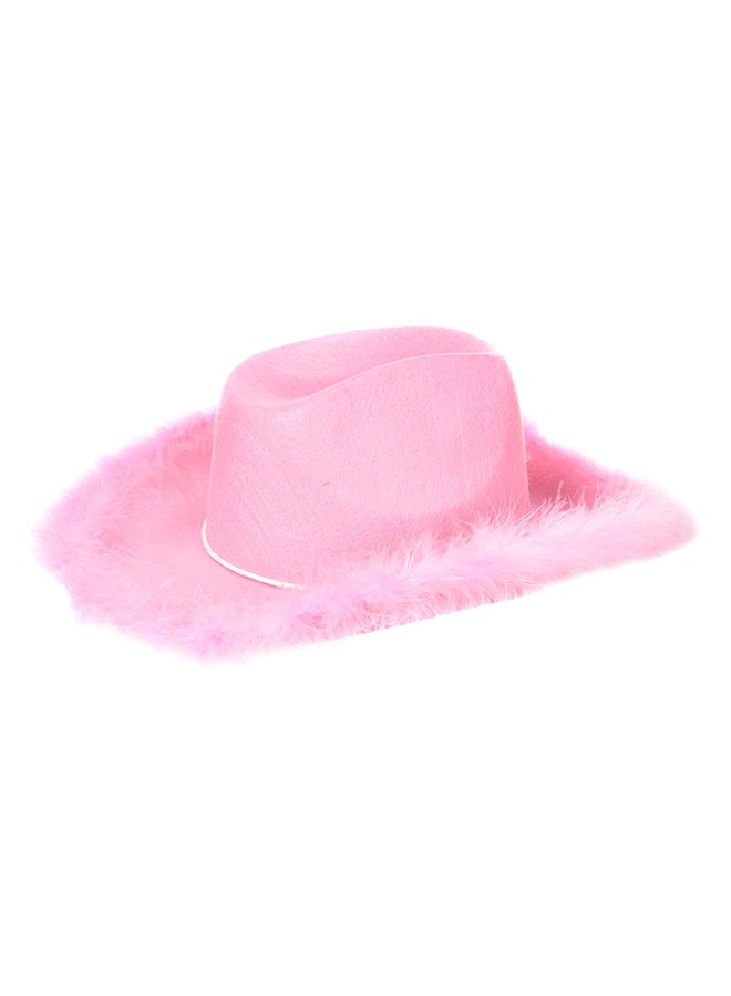 U.S. Toy Adult Boa Cowgirl Hat 