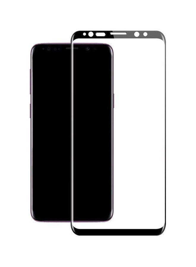لاصقة حماية للشاشة من الزجاج المقوى لهاتف سامسونج جالاكسي إس9 بلس شفاف