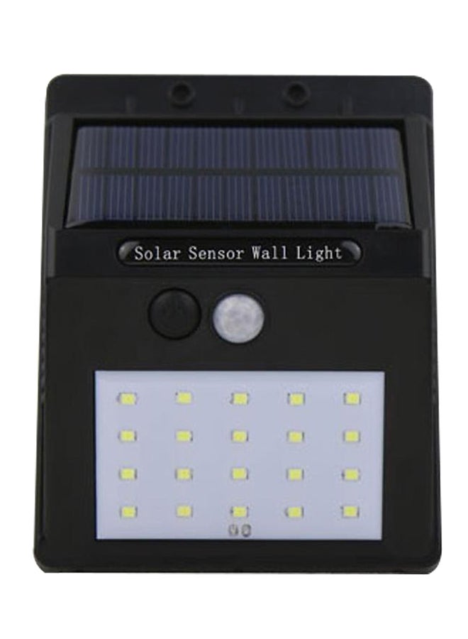 Beauenty - 20-LED Solar PIR Motion Sensor Wall Light Black/White 6 x 16cm - Image 1