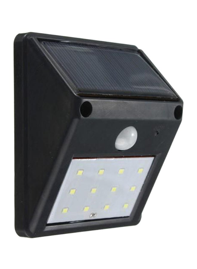 مصباح حائط LED يعمل بالطاقة الشمسية أسود