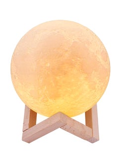Rechargeable Touch Two-Color 3D Moon LED Lamp Light White