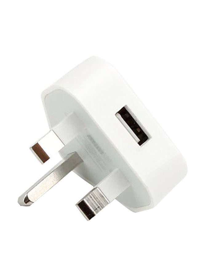 شاحن جداري بمنفذ USB أبيض - Image 2